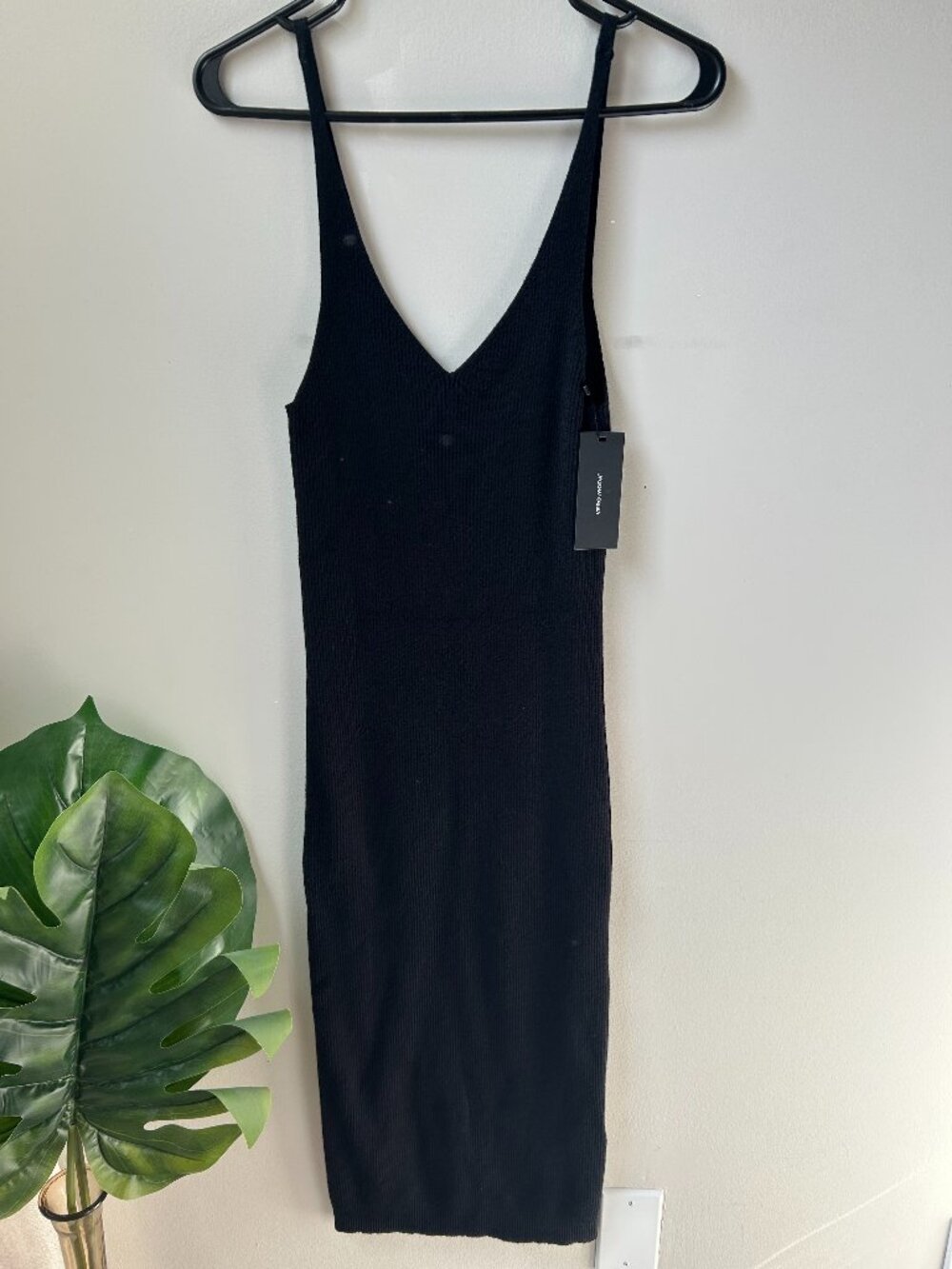 Vero Moda Black Midi Knit Dress
